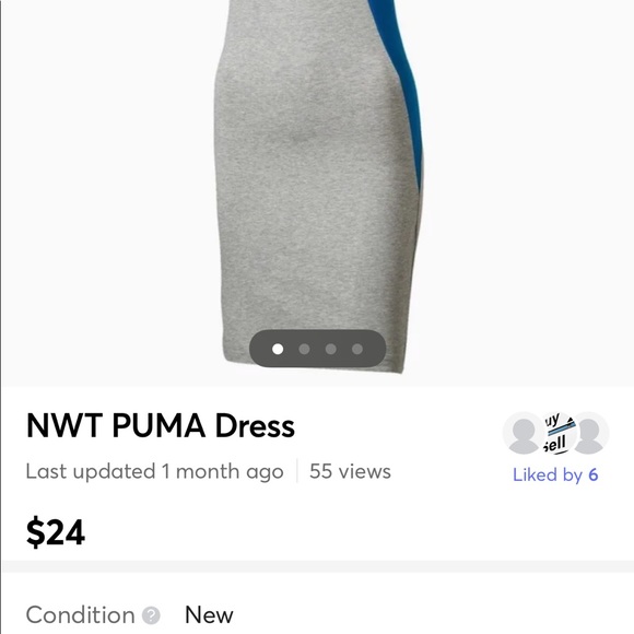 PUMA BODYCON DRESS - Picture 3 of 5